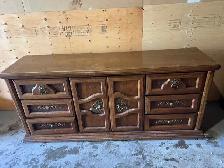 Free delivery used antique Wooden Dresser