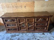 Free delivery used antique Wooden Dresser - Photo 2