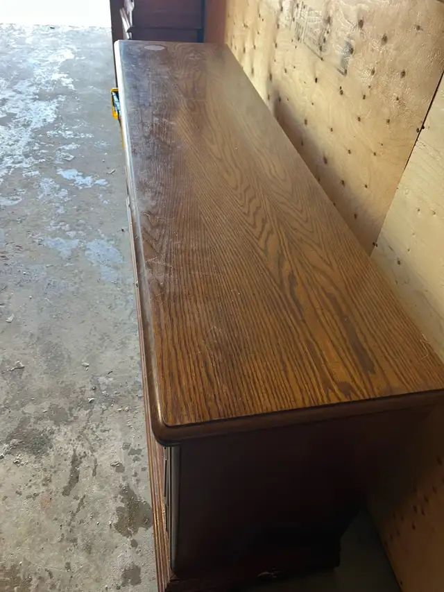 Free delivery used antique Wooden Dresser - Photo 6