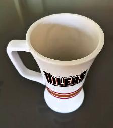 High Waist Thick Porcelain Pedestal Mug Cup - Photo 4