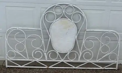 Wicker headboard