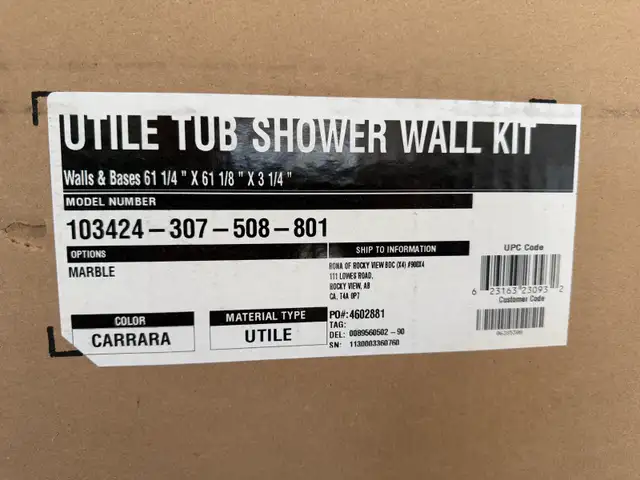 Maax UTile Tub Shower Wall Kit - Photo 3