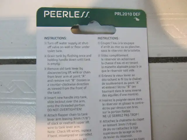 Peerless Model PRL2010DEF Toilet Tank Lever 8' Universal Fit New - Photo 5