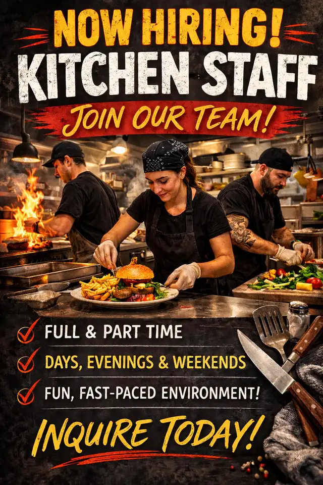Fun, Fast Paced Kitchen Staff