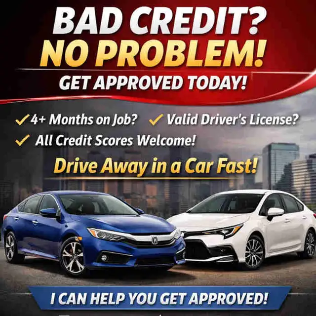 Vehicle Approval Assistance – All Credit – Toronto/GTA