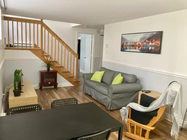 3 1/2 meublé tout inclus location temporaire de 1mois à 1an