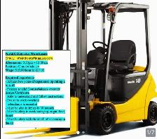 FORKLIFT OPERATOR