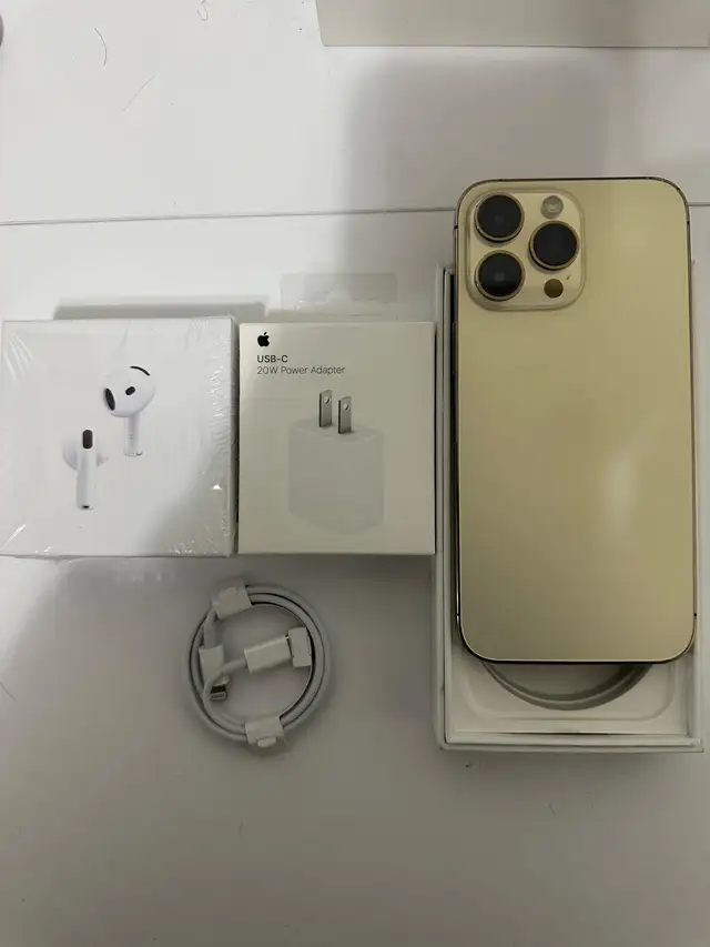 IPHONE 14 PRO MAX 128GB AIRPODS/ADAPTER/DELIVERY