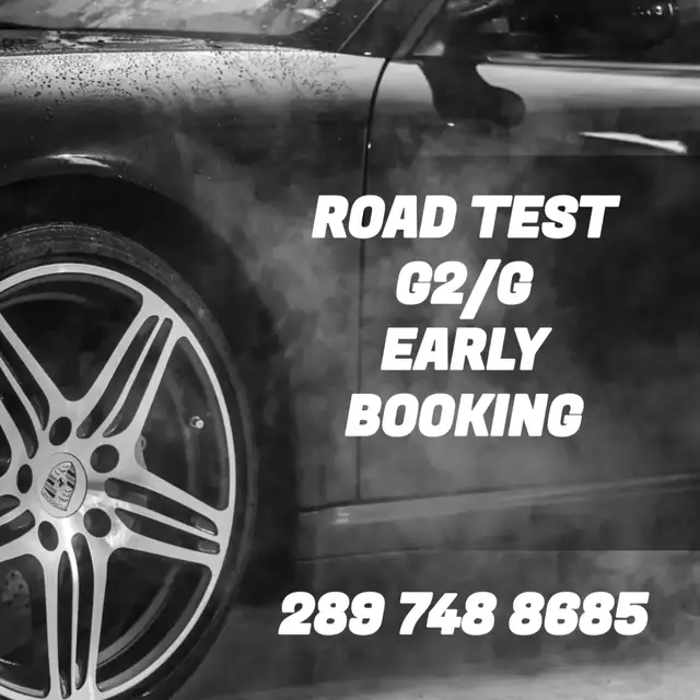 ROAD TEST EARLY(ASAP) G2/G BOOKING, DRIVE CLASSES