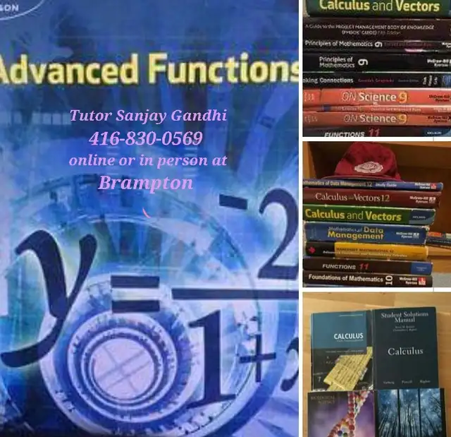 Grade 8 to 12 Calculus Algebra Physics Chemistry Statistics