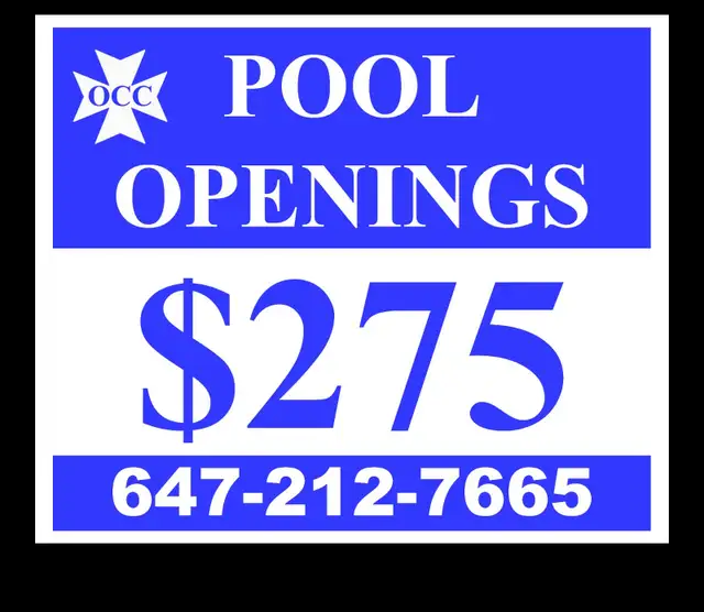 POOL OPENINGS
