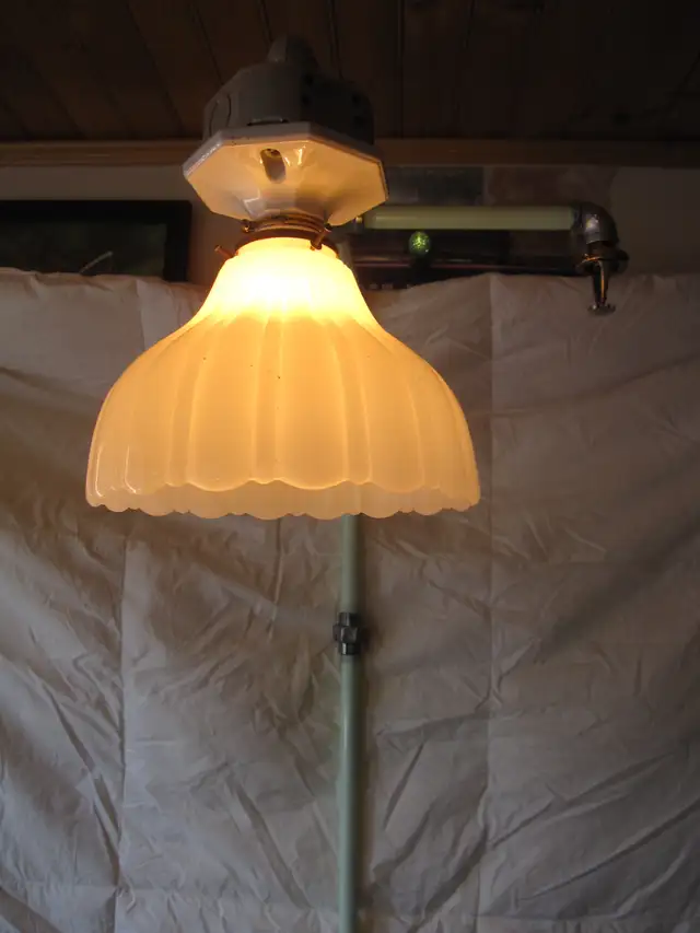 CUSTOM NEW HOME STEAMPUNK SEWING MACHINE DESK W/LIGHT & POWER - Photo 4