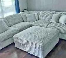brand new corduroy couch with ottoman