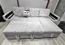 3 seater corduroy sectional couch