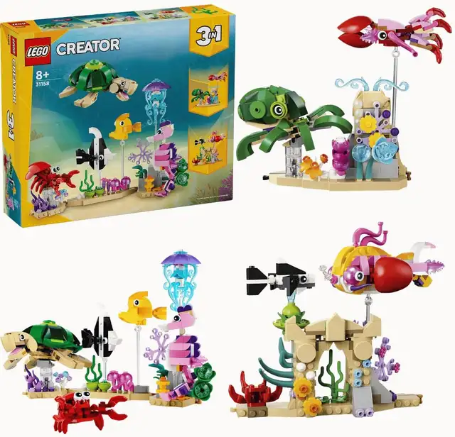 Lego 3in1 Creator 31158 Sea Animals 421PCS