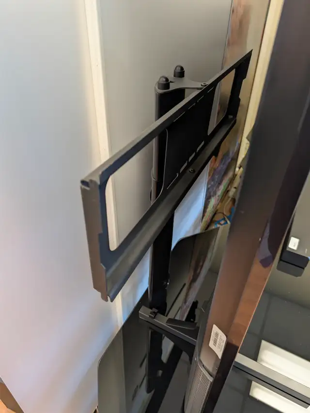 3 TIER GLASS TV STAND WITH TV MOUNT $50 (2 AVAILABLE) - Photo 3