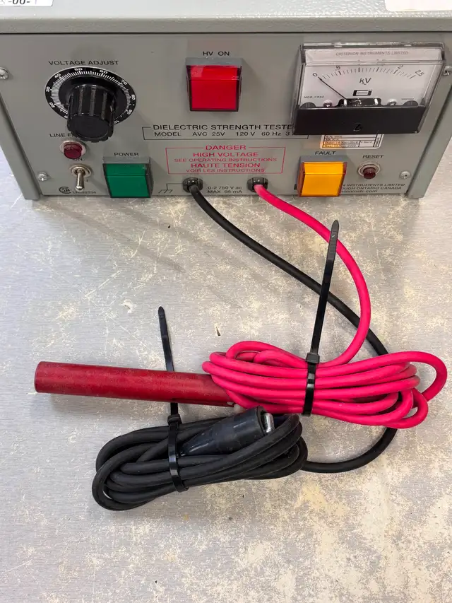 Criterion AVC-25V Dielectric Strength Tester, 2.5 kV AC, 95mA - Photo 2
