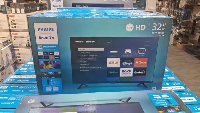 PHILIPS 32' ROKU TV 1080P FULL HD Model : 32PFL6573/F6