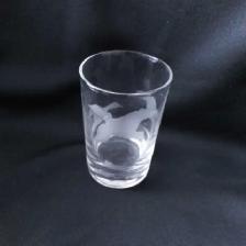 1970's collectible ETCHED DUCK SHOT GLASS