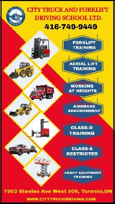 CITY TRUCK & FORKLIFT DRIVING SCHOOL