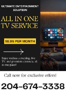 ONE SERVICE. ENDLESS ENTERTAINMENT.