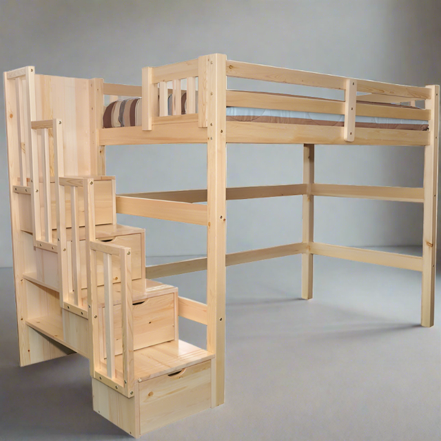 SURREY – High & Low Loft Beds with Ladder & StairsHIGH-QUALITY - Photo 4