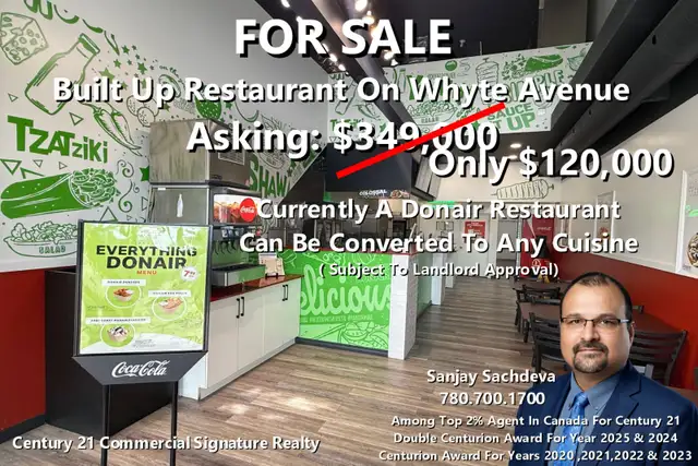 FOR SALE – Dine-In Restaurant | Whyte Avenue, Edmonton