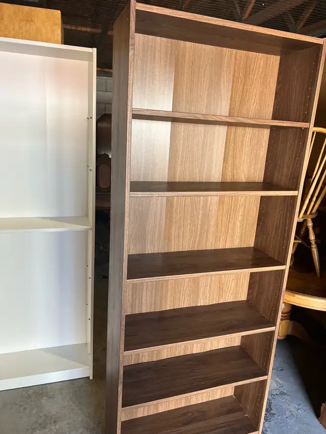 Free delivery used Tall Wooden Bookshelf - Photo 2
