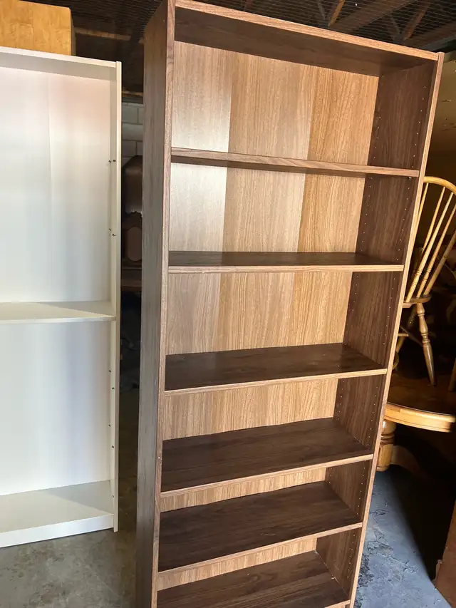 Free delivery used Tall Wooden Bookshelf - Photo 3