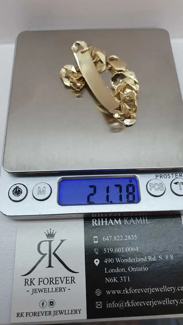 10k yellow gold bracelet # 365_5 - Photo 6