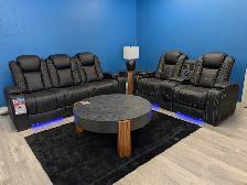 Black Elegance Reclining set CLEARANCE