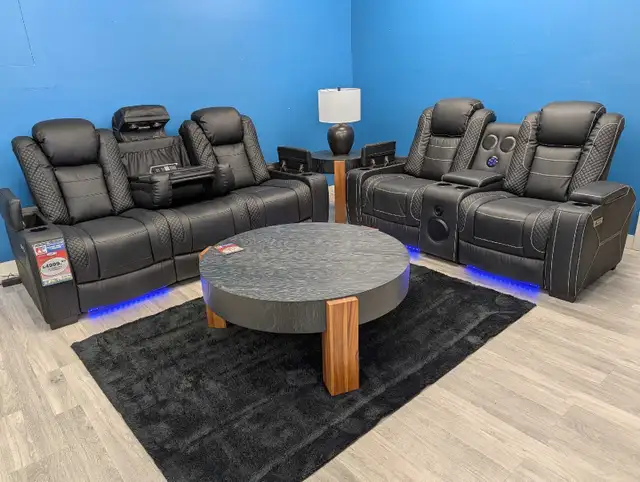 Black Elegance Reclining set CLEARANCE - Photo 2