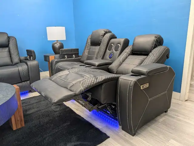 Black Elegance Reclining set CLEARANCE - Photo 3