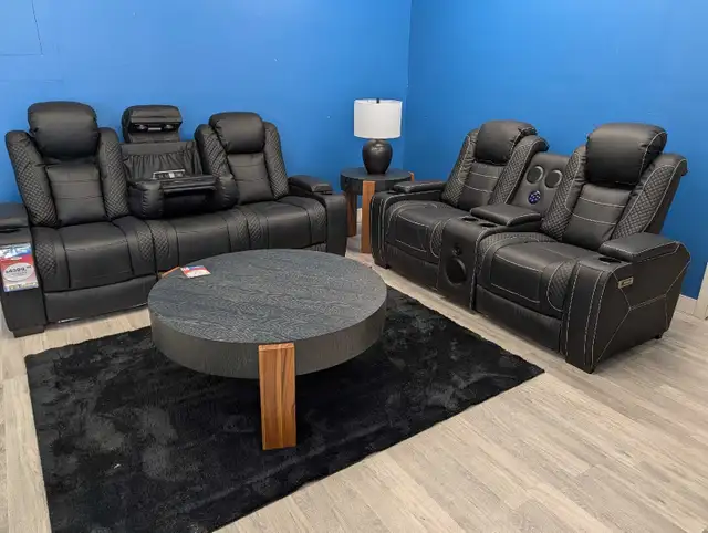 Black Elegance Reclining set CLEARANCE - Photo 6