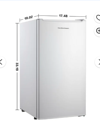 Hamilton Beach 3.3 Cu. Ft. Compact Refrigerator – White! - Photo 3