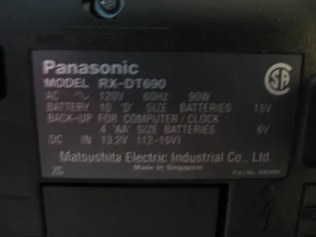 Classic Panasonic BoomBox Model RX-DT690 4.6PDS BiAmpSystem 1996 - Photo 9