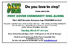 Port Dover Community Irish Sing-Along