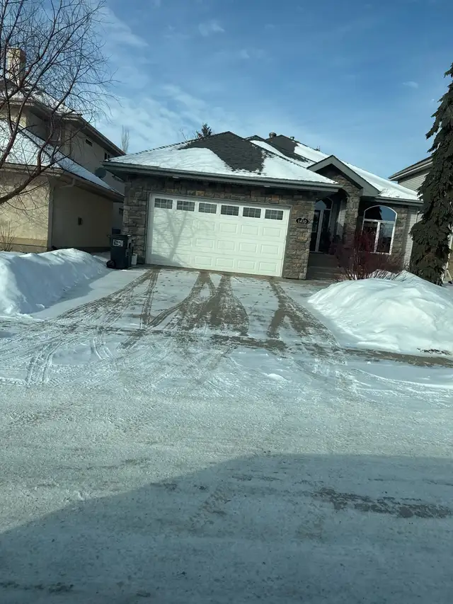 Job today, Snow scraping