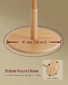 VASAGLE Freestanding Coat Rack – Natural Beige - Photo 5