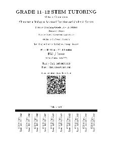 L'amoreaux STEM Tutor 11/12 Math, Chemistry, | Free Trial