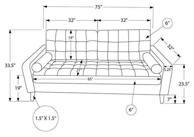 NEUF Fauteuil , causeuse ou sofa en tissu ou cuir ( 4 couleurs) - Photo 8