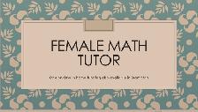 One on One/Online Math Tutor
