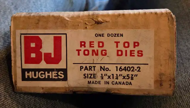 B J Hughes Tong Dies