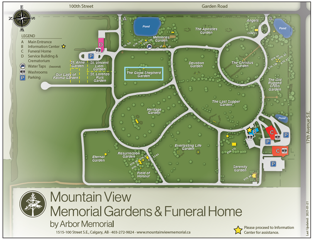 Burial Space For Sale at Mountain View Memorial Gardens