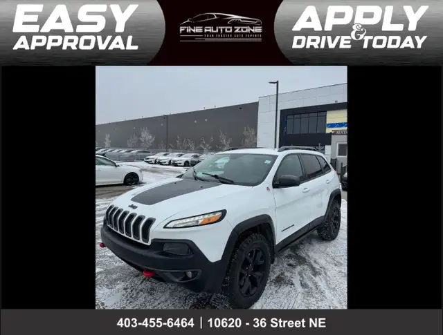 2017 Jeep Cherokee Trailhawk 4WD : Heated Seats, Backup Camera