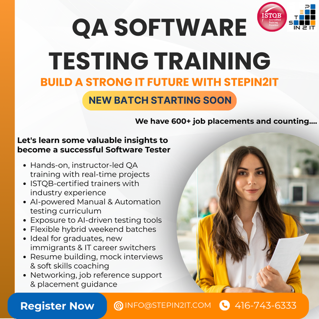 Kickstart Your IT Career in QA Software Testing – Free Demo