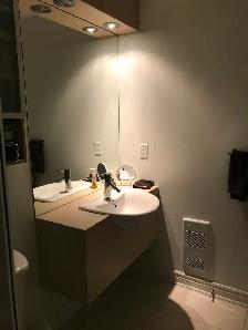 3 1/2 meublé, chauffé, éclairé, bail 3 mois 1/2 (Enquête crédit) - Photo 6