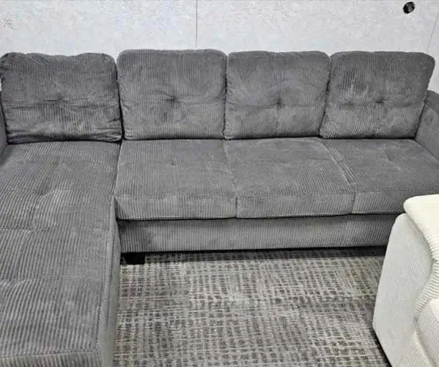 Brand New 4 seater corduroy sectional couch