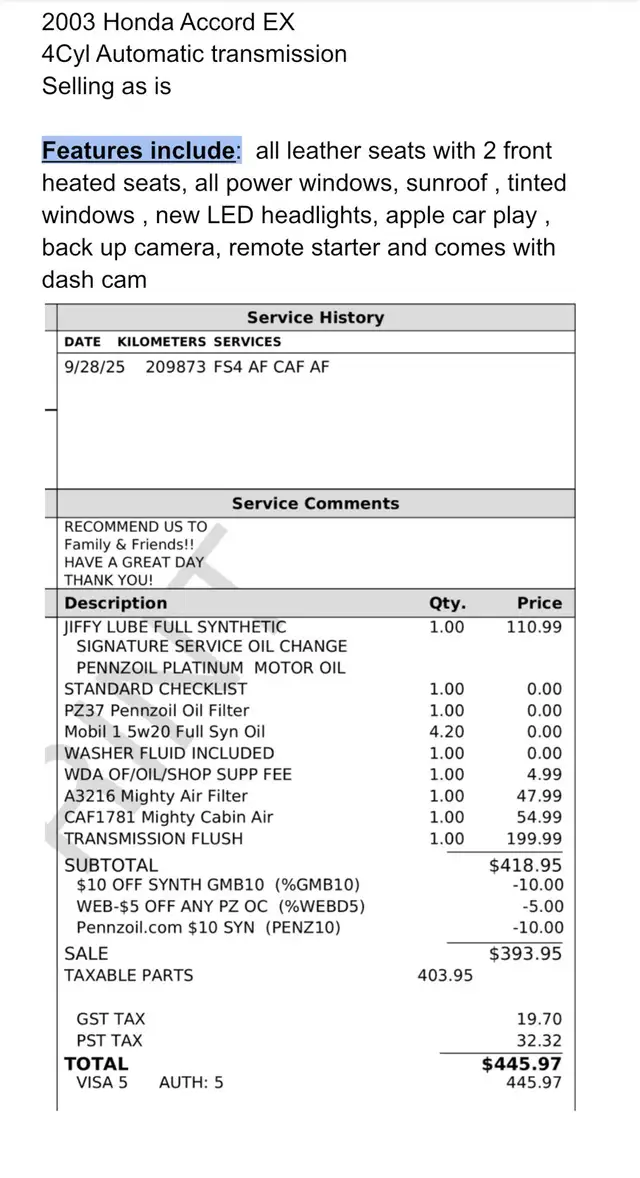 Honda Accord (safety included) - Photo 9