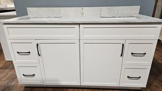 60'vanity with double sink, including countertop